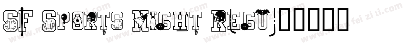 SF Sports Night Regu字体转换